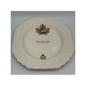 Lord Nelson Ware 1959 Royal Visit Canada Seaway Plate Queen Elizabeth II‎ Philip